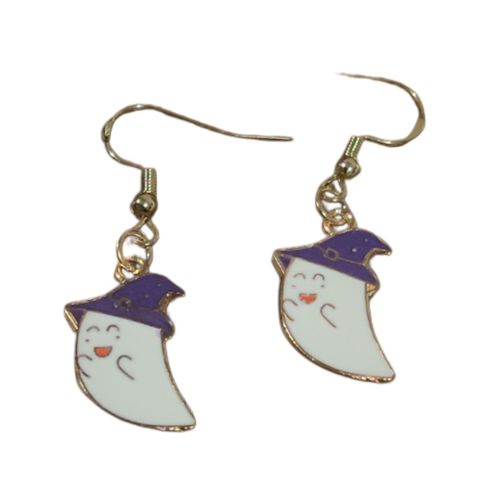 🔴Handmade Cute Ghost Earrings